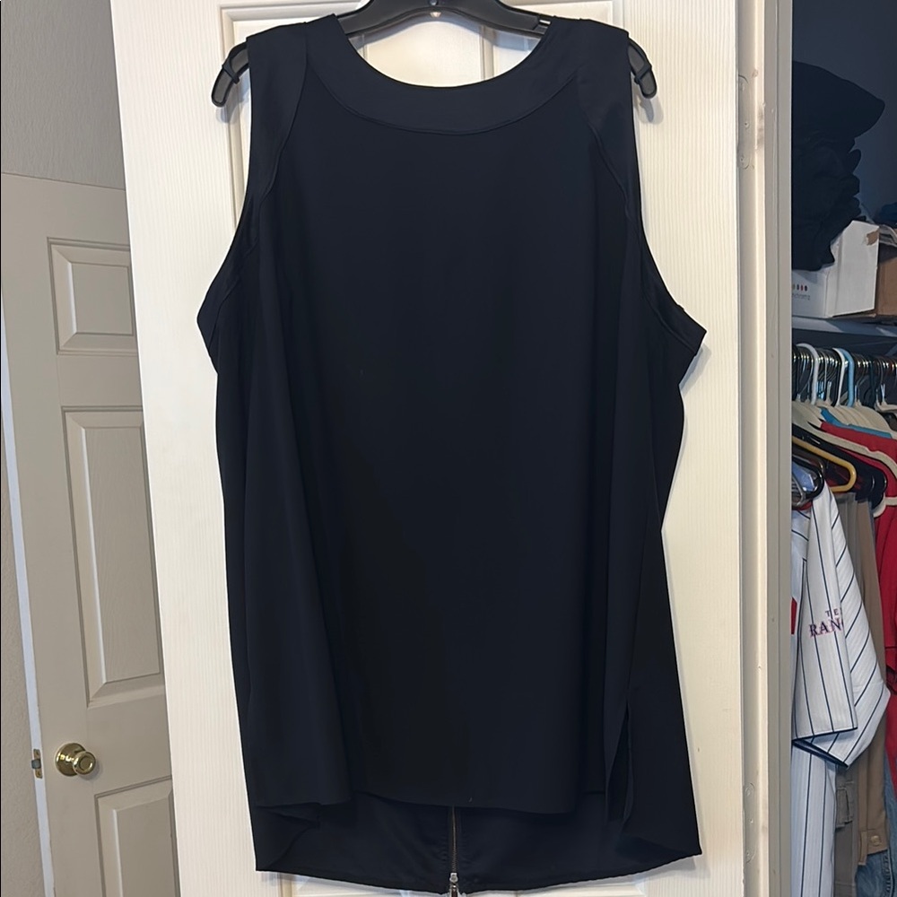 Lane Bryant Black Sleeveless Blouse